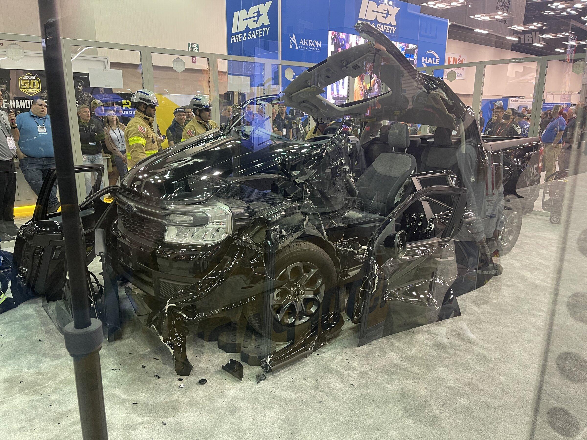 Ford Maverick Jaws of Life demonstrated on Maverick A94A584C-65BF-4164-BD8B-F32BC1E66ABA