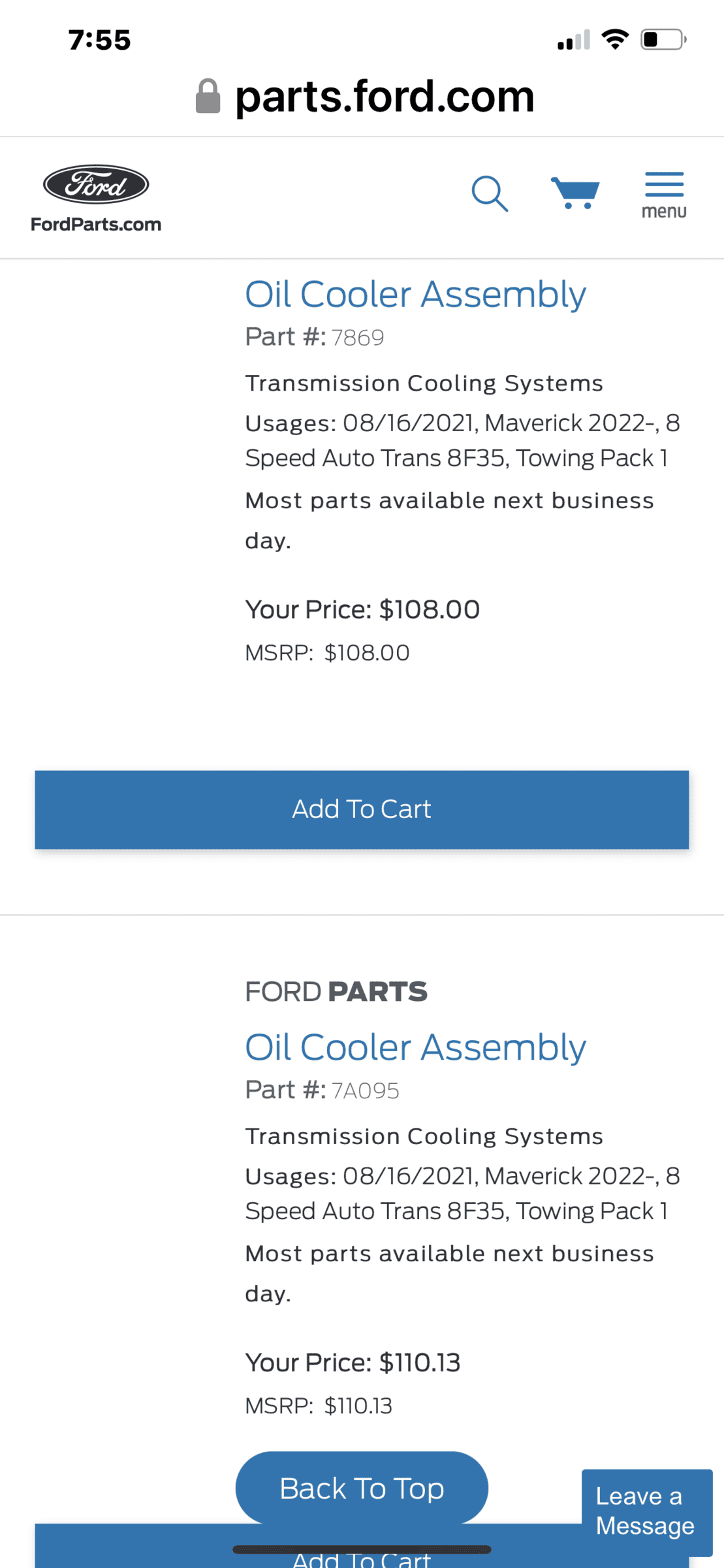 Ford Maverick Transmission Oil Cooler - Possible add on?  Any pictures? 5876CCE8-ED13-46C6-9300-A77E94F763B1