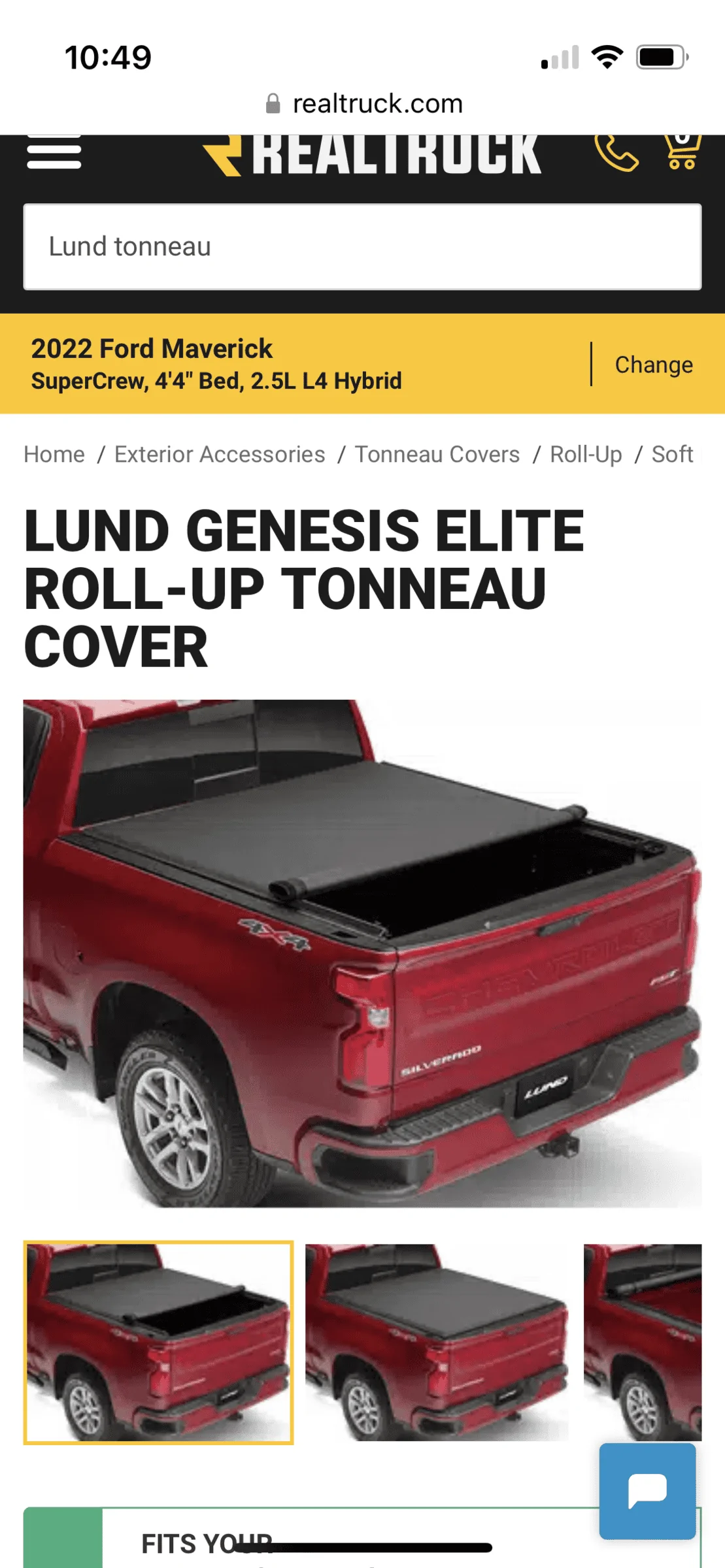 Ford Maverick Lund Genesis Tonneau Cover 1124D57D-AD25-409E-A5F9-7EFA9489FFF8