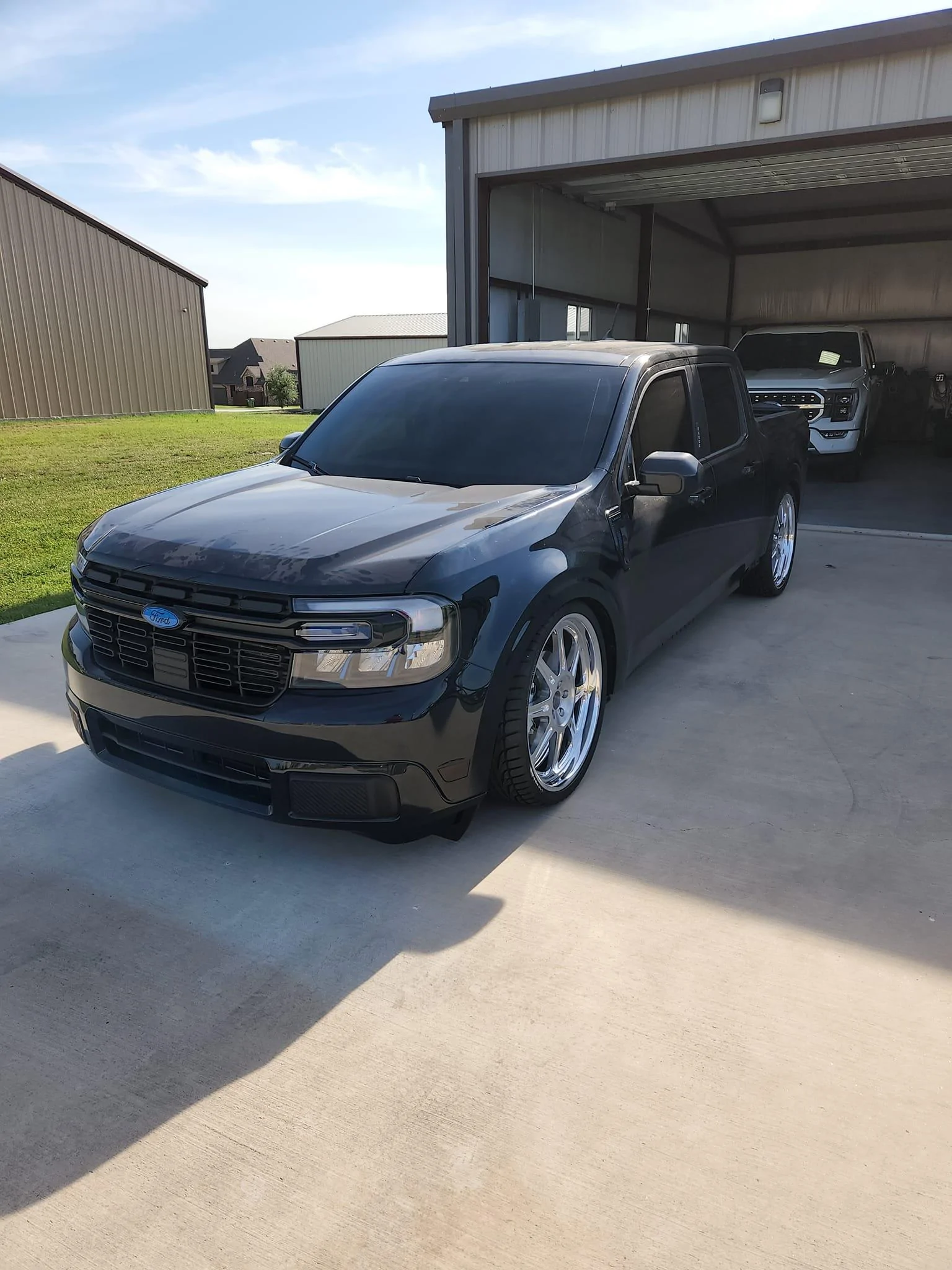Ford Maverick ALTO BLUE Maverick Photos Thread AWD Maverick on Air Bag Suspension and 22%22 Wheels 3