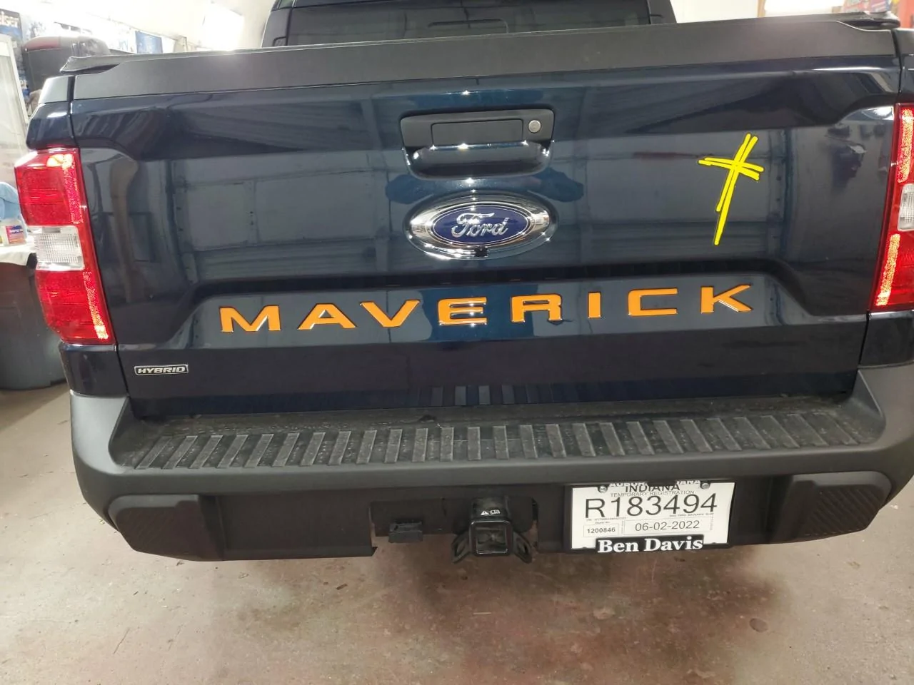 Ford Maverick TATTOO ON TAILGATE 1651610812328