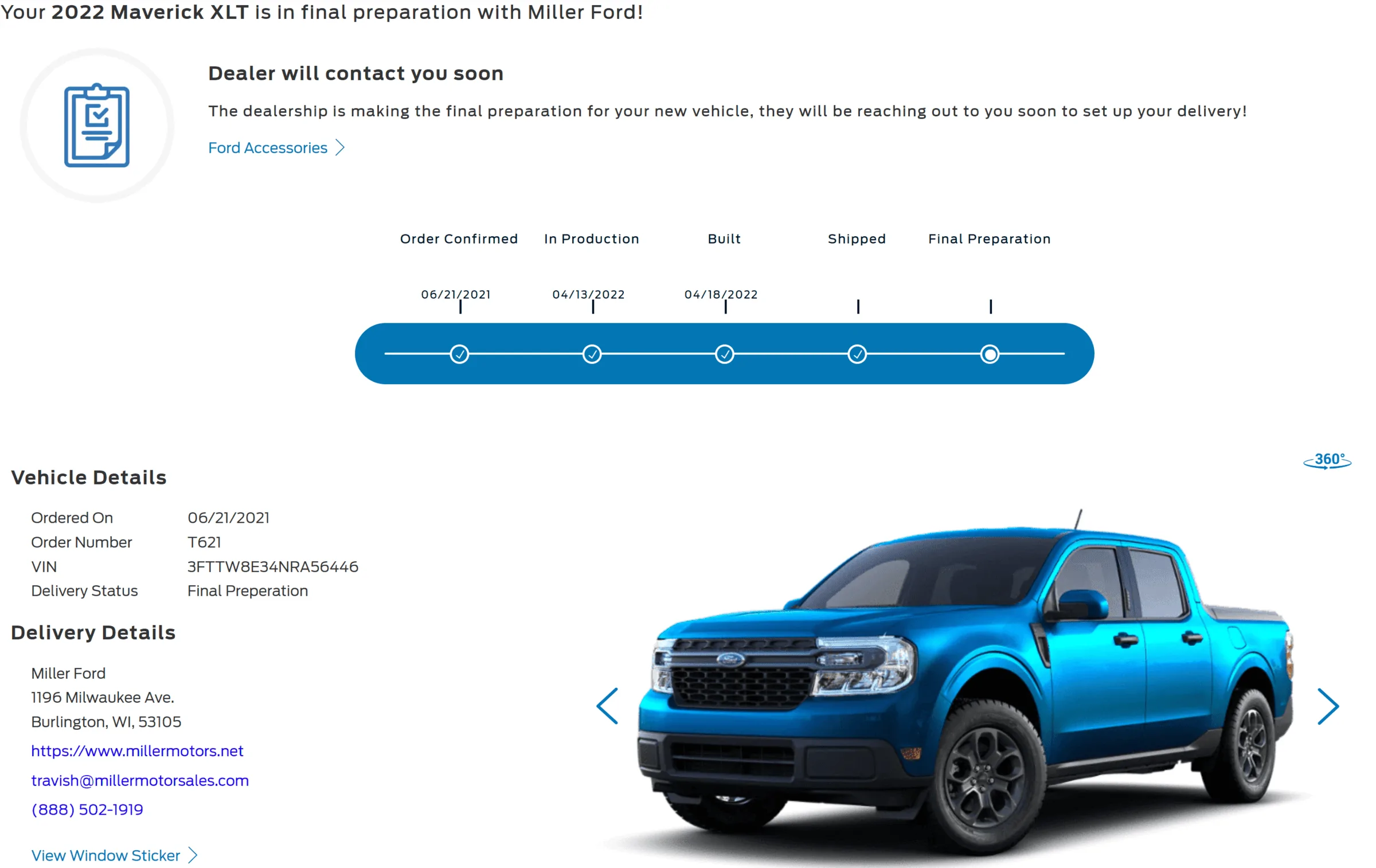Ford Maverick Getting my velocity blue hybrid today 1651693878880