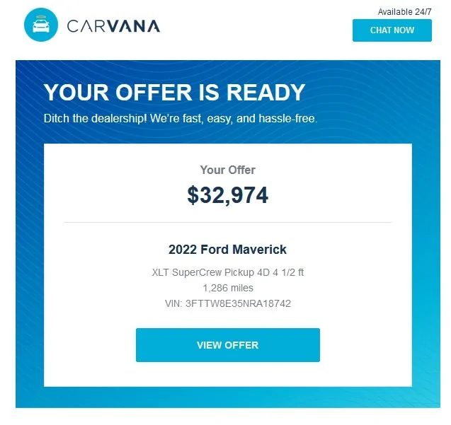 Ford Maverick Why is everyone paying so much over MSRP? Carvana XLT Maverick Hybrid 05-06-22