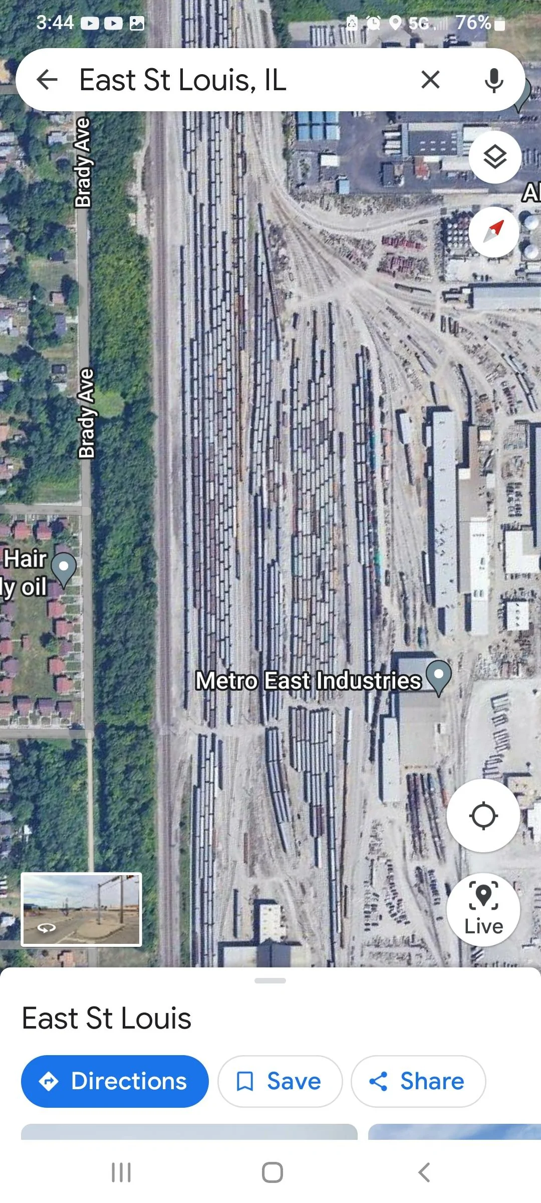 Ford Maverick Tracking Rail Car TTGX604078 to Dixiana SC Screenshot_20220507-154451_Maps
