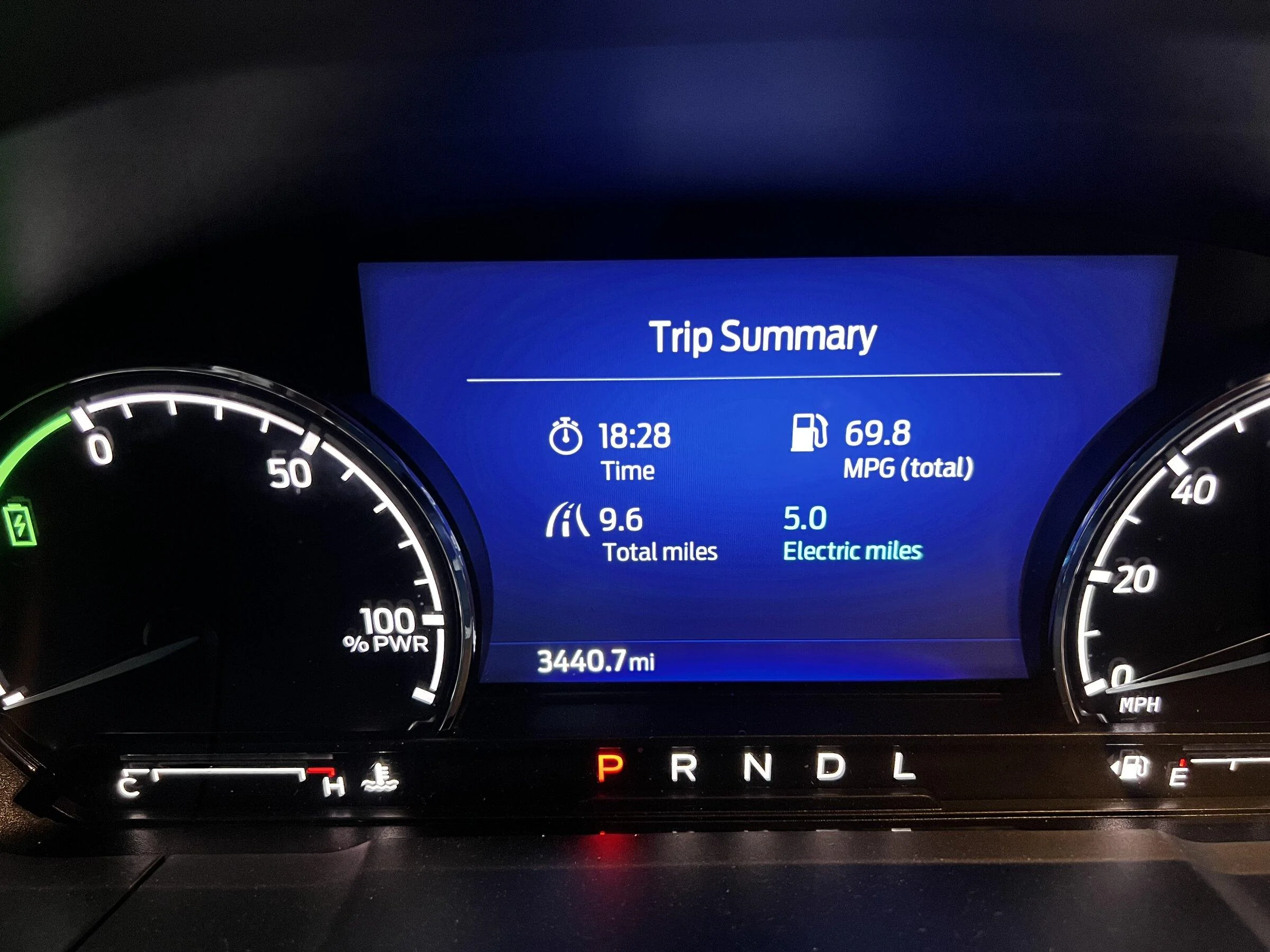 Ford Maverick MPG in Mountain Driving IMG_1233