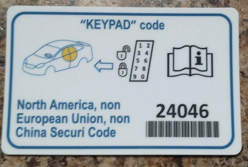Ford Maverick No Keypad code with manual... IMG_20220507_203020980