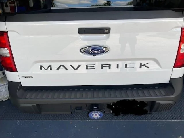 Ford Maverick Lettering on the Maverick stamp on the tailgate Truck 2