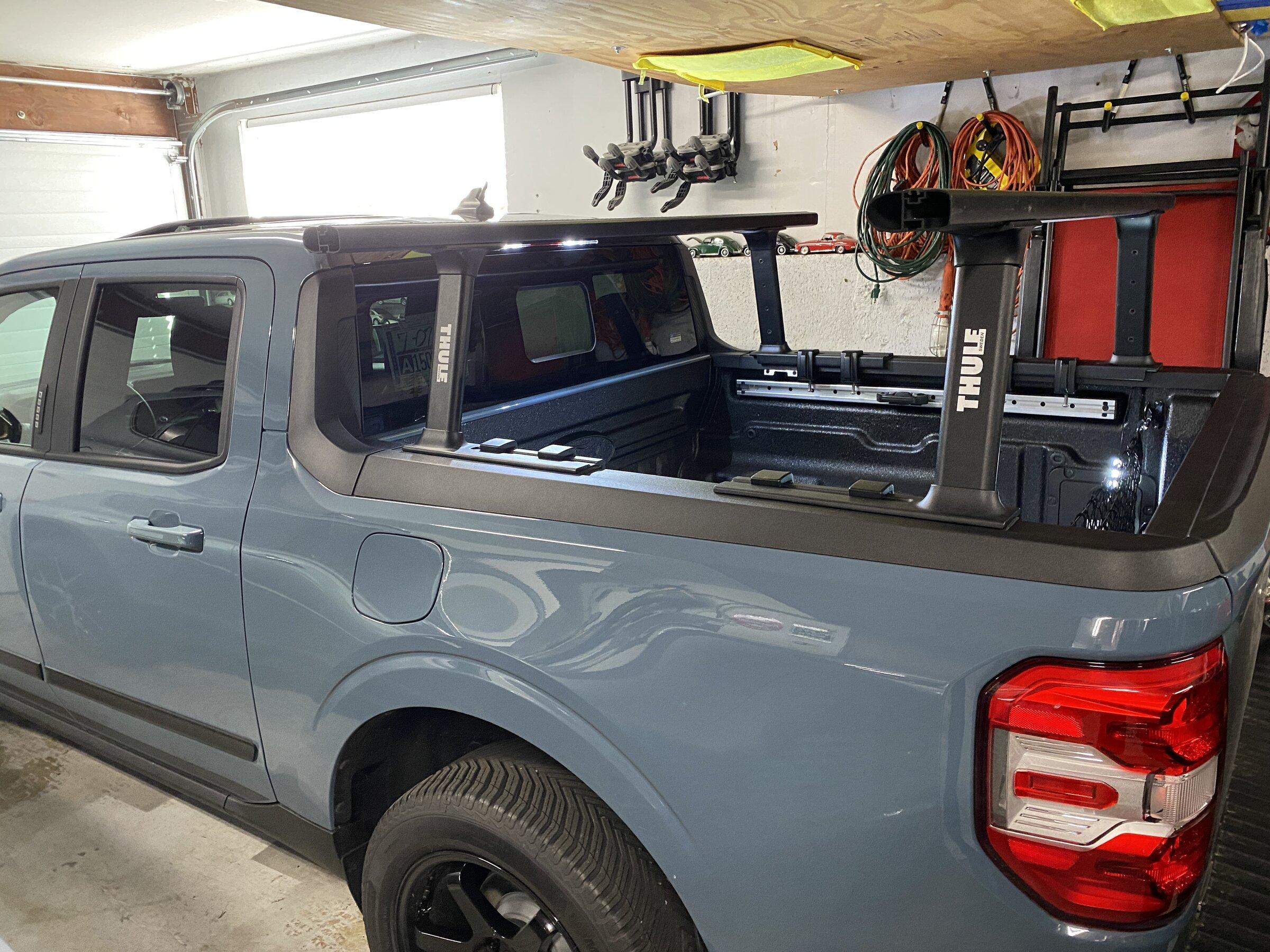 Ford Maverick Thule XSporter Mid Pro Bed Rack is a great fit on 2022 Maverick! 669DF58C-A690-4F36-917E-B16543700E2F