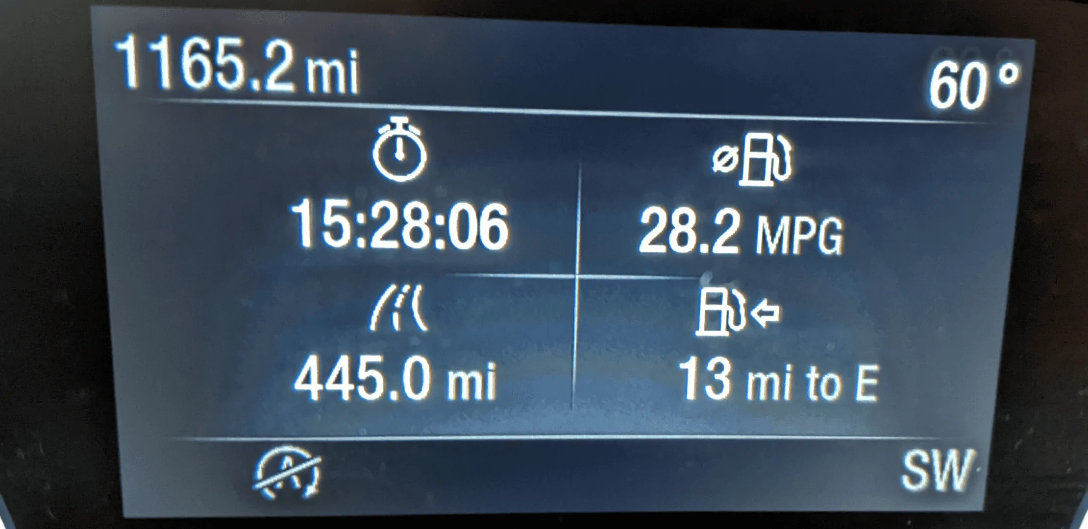 Ford Maverick 150 miles @ 75 mph, 29 mpg. No bueno. Screenshot_20220508-213950