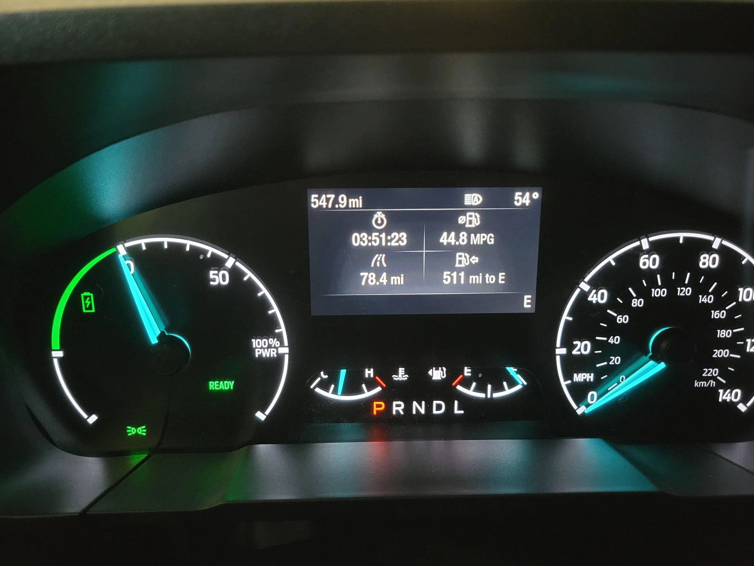 Ford Maverick 150 miles @ 75 mph, 29 mpg. No bueno. 20220509_082927