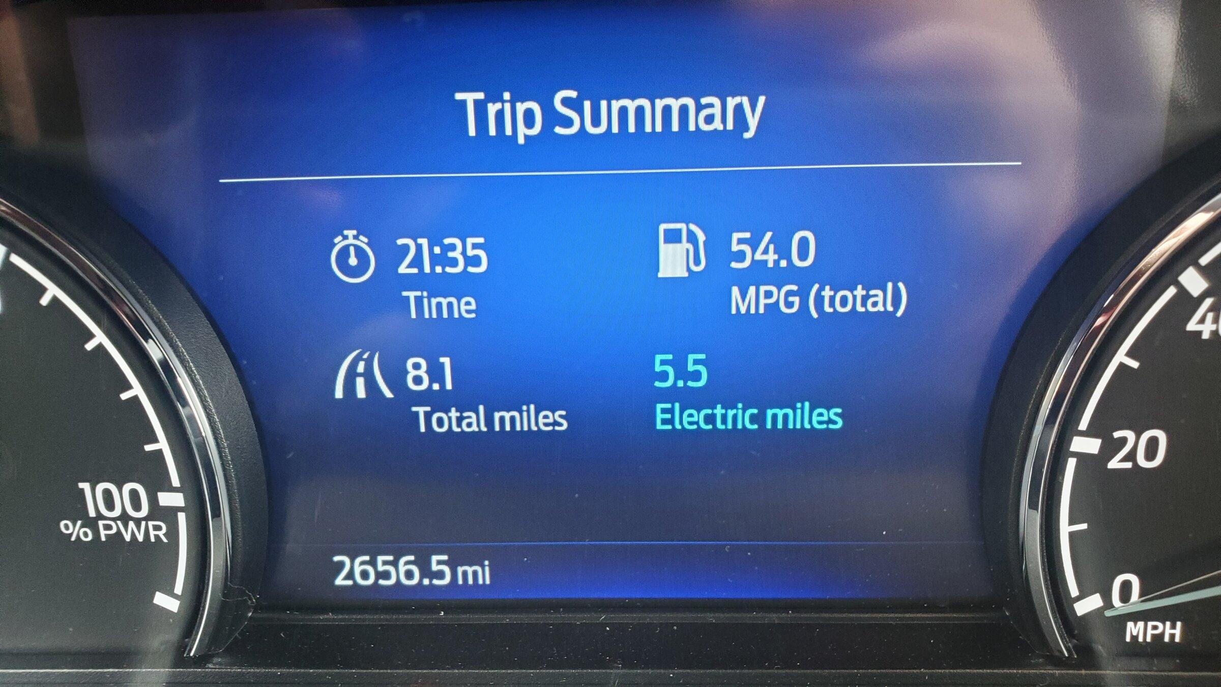 Ford Maverick Hypermiling Challenge for 2.5L Hybrid 20220505_144741