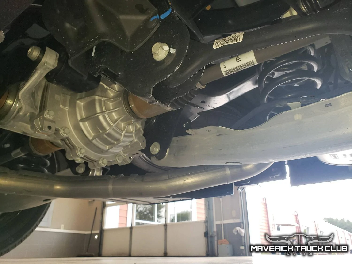 Ford Maverick TONS of Maverick Trainer Pics & Measurements! (Cactus Gray, 6'6" tall driver & passenger, legroom, car seat, no moonroof, undercarriage) 2022-maverick-undercarriage-18