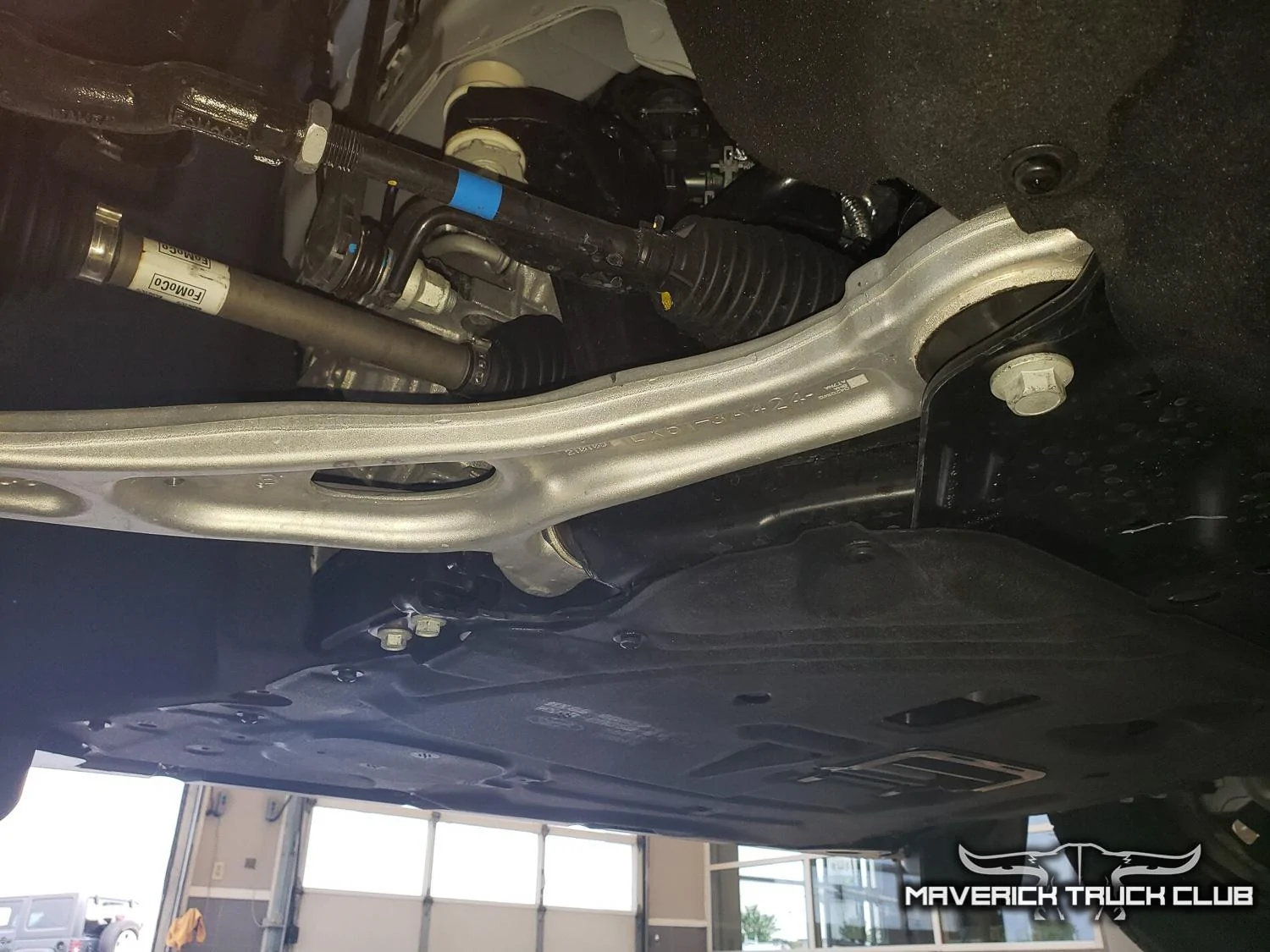 Ford Maverick TONS of Maverick Trainer Pics & Measurements! (Cactus Gray, 6'6" tall driver & passenger, legroom, car seat, no moonroof, undercarriage) 2022-maverick-undercarriage-21