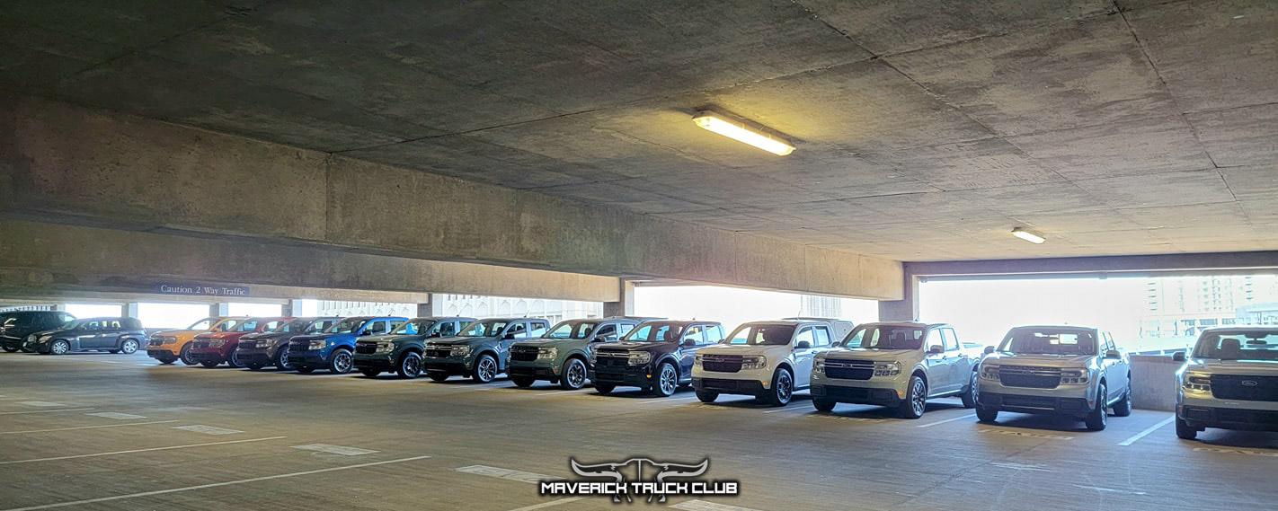 Ford Maverick All Colors & Trims on 2022 Maverick Lineup Photos (& versus F-150) 2022 Ford Maverick Pickup Lineup - All Colors and Trims Models 2