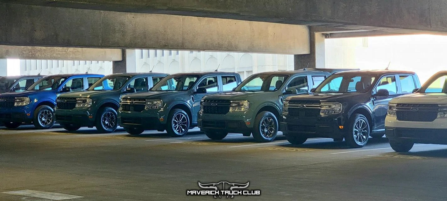 Ford Maverick All Colors & Trims on 2022 Maverick Lineup Photos (& versus F-150) 2022 Ford Maverick Pickup Lineup - All Colors and Trims Models 23