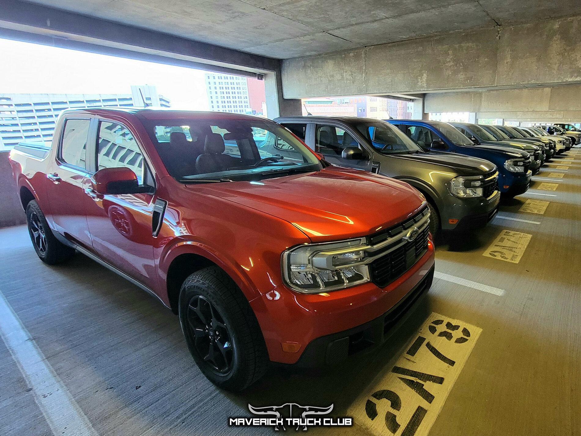 Ford Maverick HOT PEPPER RED Maverick Photos Thread Hot Pepper Red 2022 Ford Maverick Pickup Lineup - All Colors and Trims Models 11