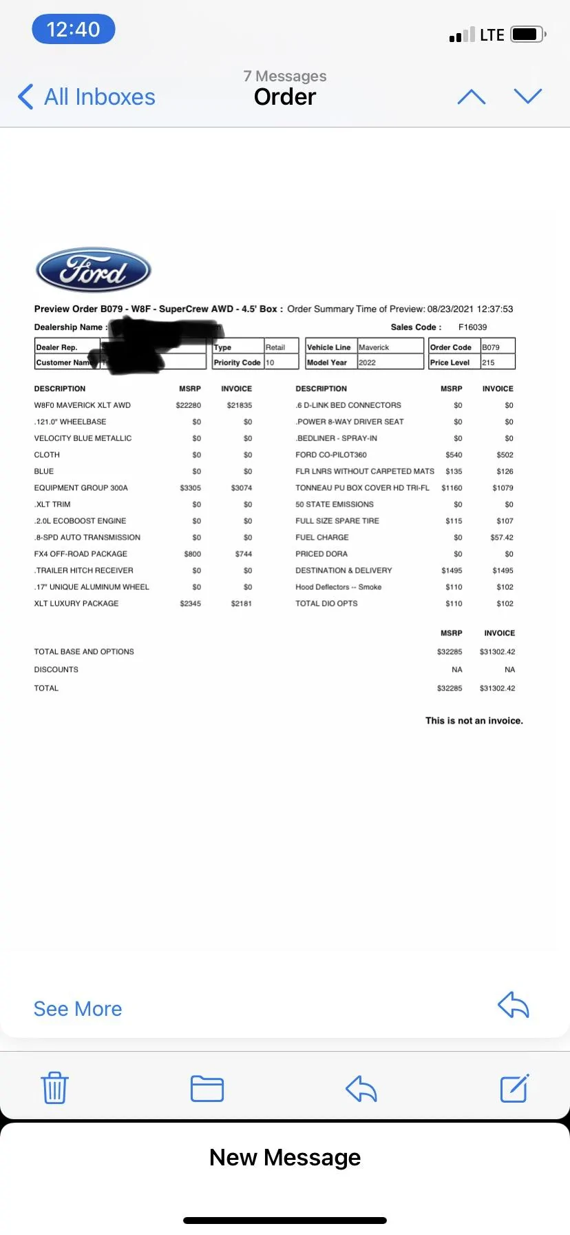 Ford Maverick Should I look to reserve through another dealer or am I looking into this too deep? F45E1486-1C90-40BB-BDB8-992AD3B47E97