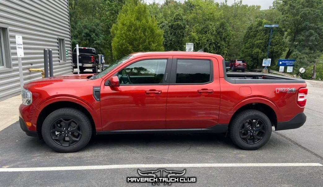 Ford Maverick HOT PEPPER RED Maverick Photos Thread Hot Pepper Red 2022 Maverick Lariat FX4 1