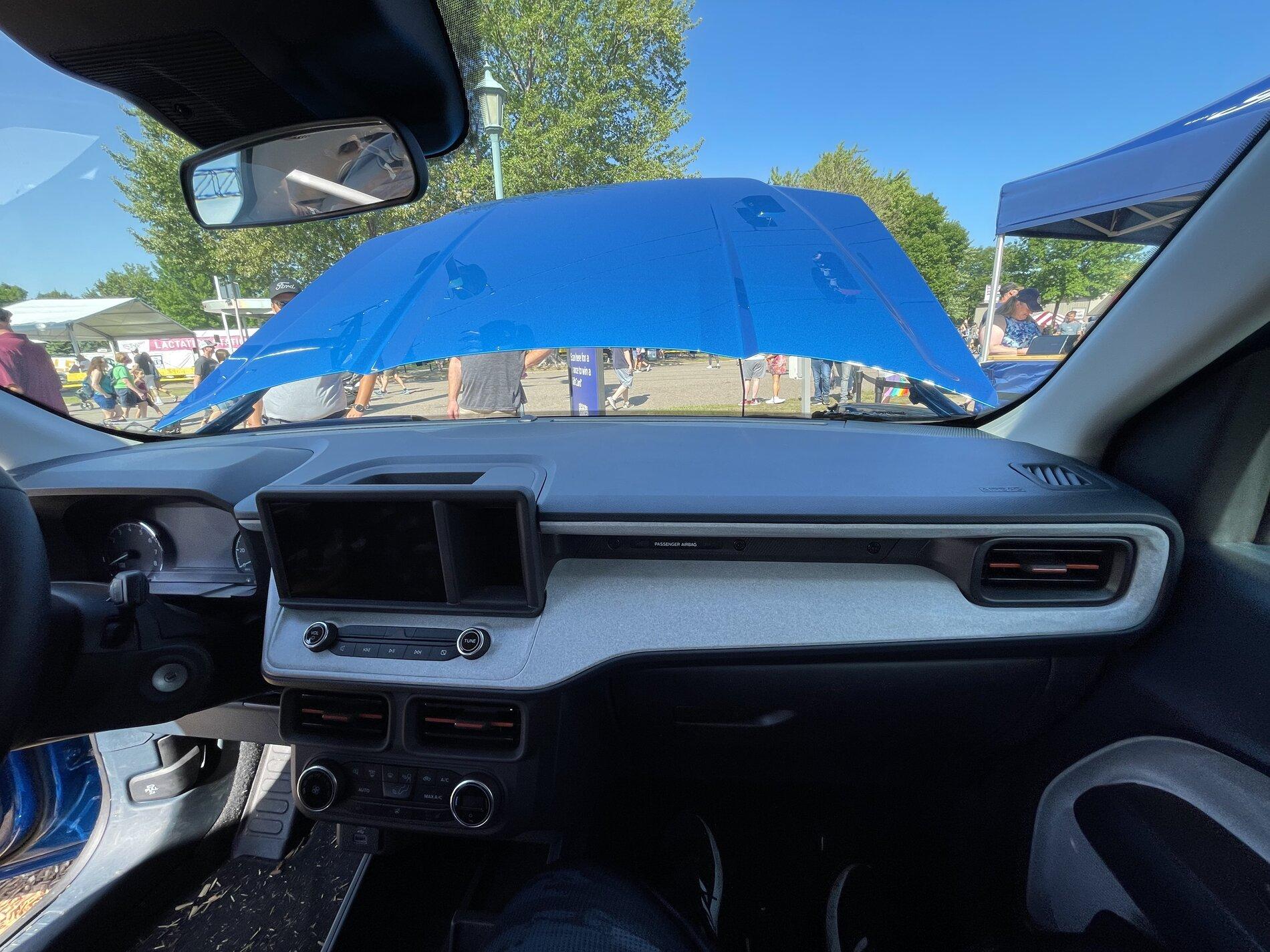 Ford Maverick VELOCITY BLUE Maverick Photos Thread Velocity Blue Interior 2022 Ford Maverick XLT FX4 Pickup Pics 4