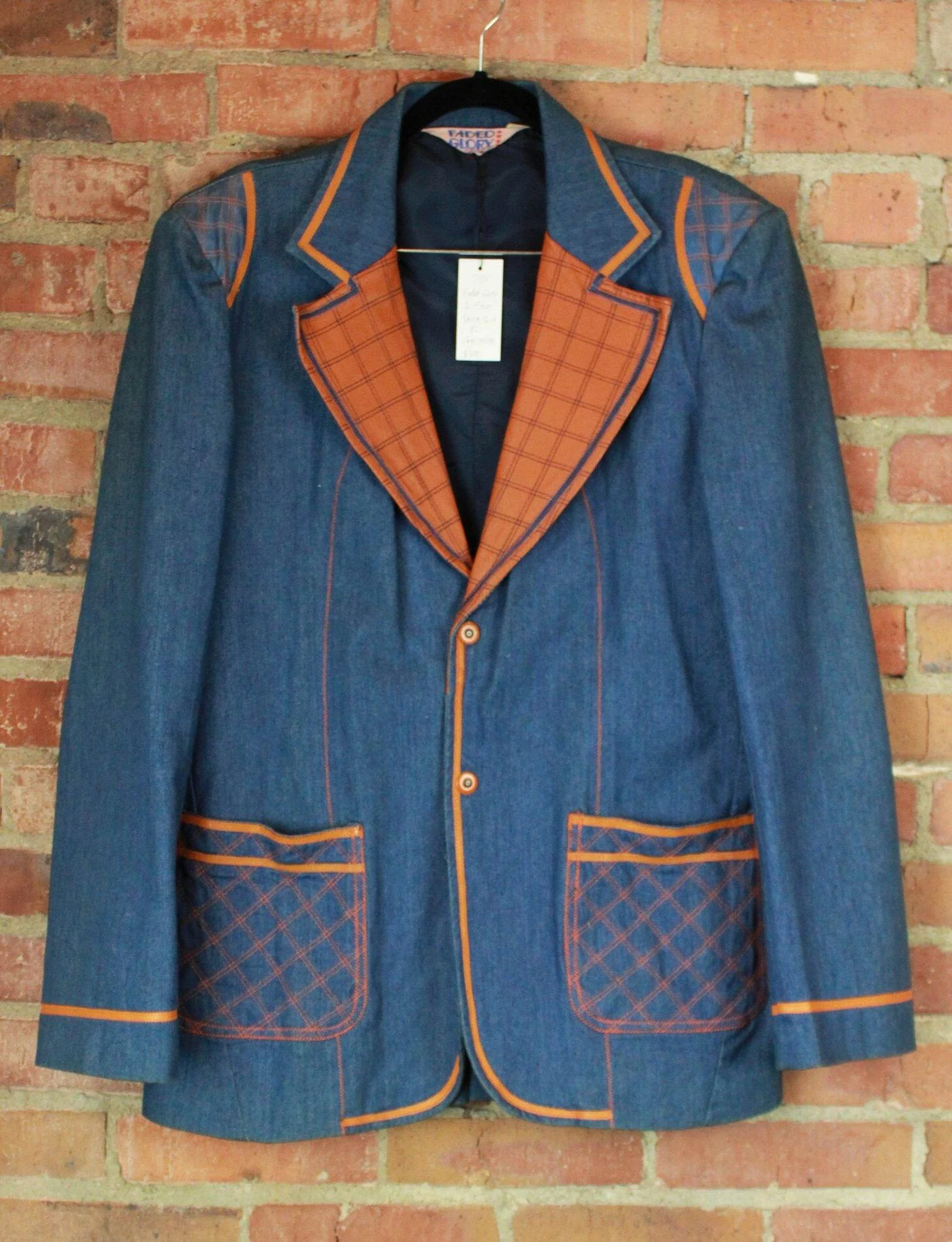 Ford Maverick The Levi’s shoes that inspired the 2022 Maverick Lariat's interior design Men_s_Vintage_70_s_Faded_Glory_Blue_Denim_Brown_Leather_2_Piece_Suit_1600x