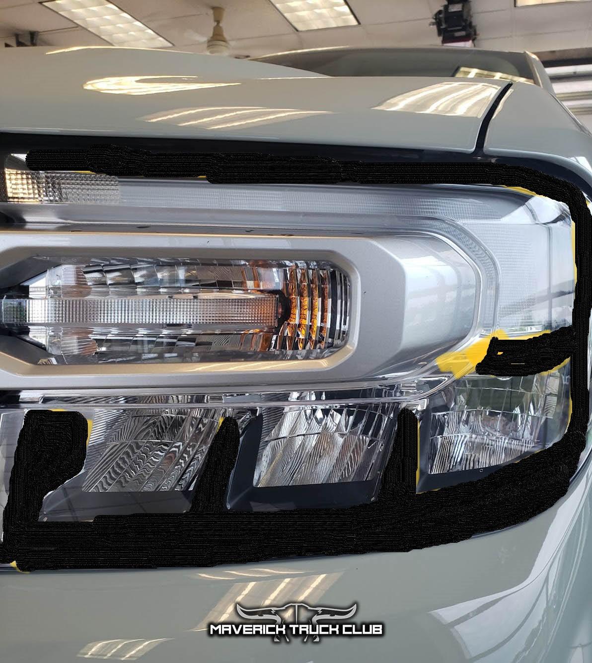 Ford Maverick Ford, why no blacked out headlight housings? Maverick headlight project A76F9FDB-2748-41B8-8997-27366E77B253