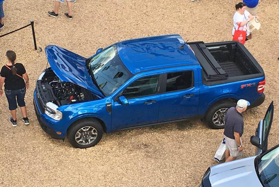 Ford Maverick VELOCITY BLUE Maverick Photos Thread Velocity Blue Ford Maverick open hood underhood engine compartment 1