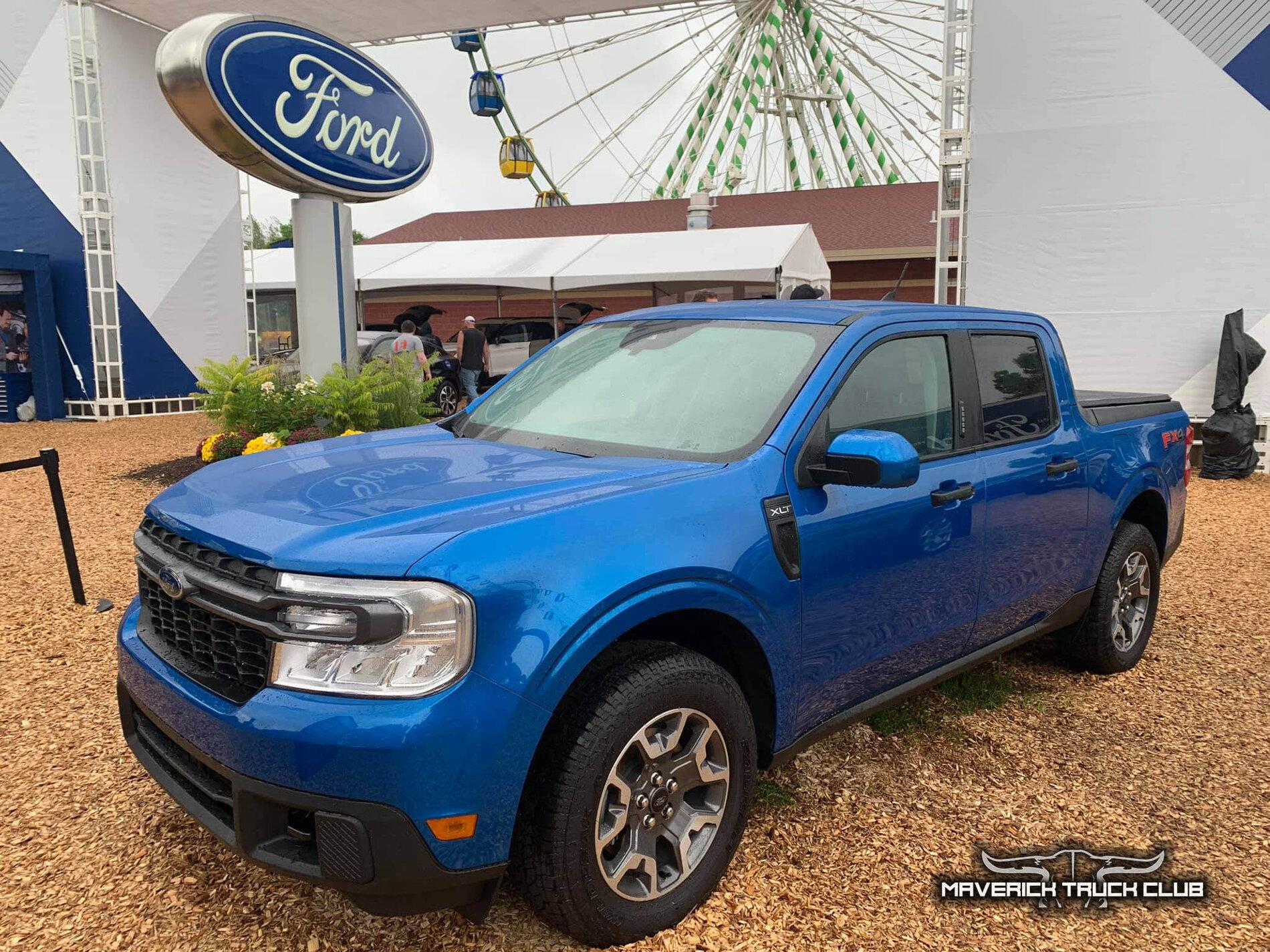 Ford Maverick VELOCITY BLUE Maverick Photos Thread Ford Maverick Velocity Blue XLT FX4 pickup 1