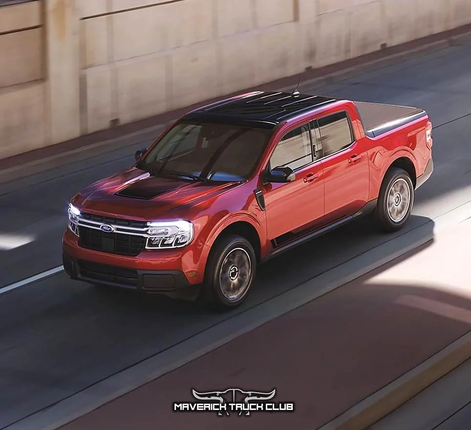 Ford Maverick RAPID RED Maverick Photos Thread Rapid Red 2022 Ford Maverick First Edition