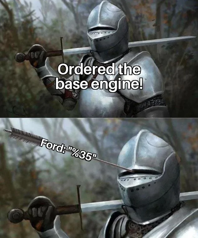 Ford Maverick Maverick Memes -  fun diversion while we wait [ ** NO POLITICS ** ] Medieval Knight with Arrow In Eye Slot 04092021183901