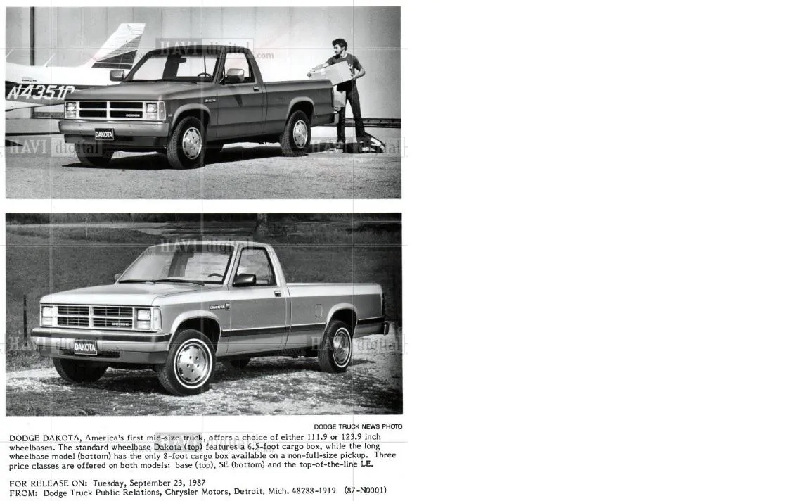 Ford Maverick How do you classify the size of a Pickup? Dakota