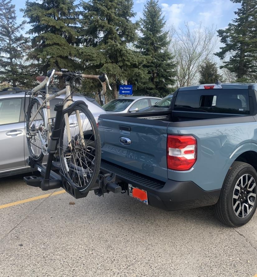 Ford Maverick Bike Rack on Maverick IMG_5132