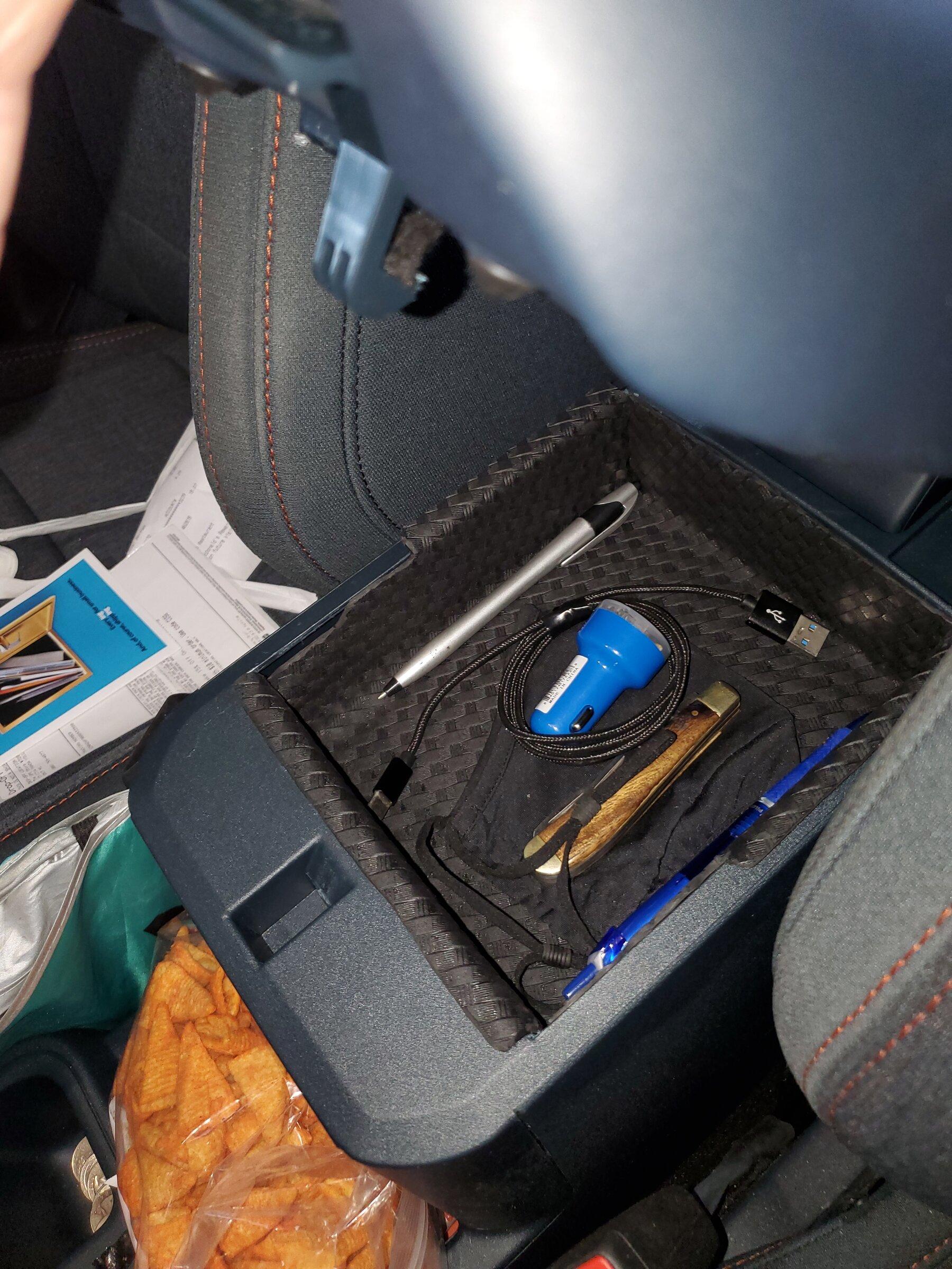 Ford Maverick Kydex Console tray a