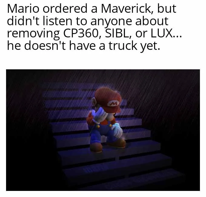 Ford Maverick Maverick Memes -  fun diversion while we wait [ ** NO POLITICS ** ] Mario Crying In The Rain 15052022071638
