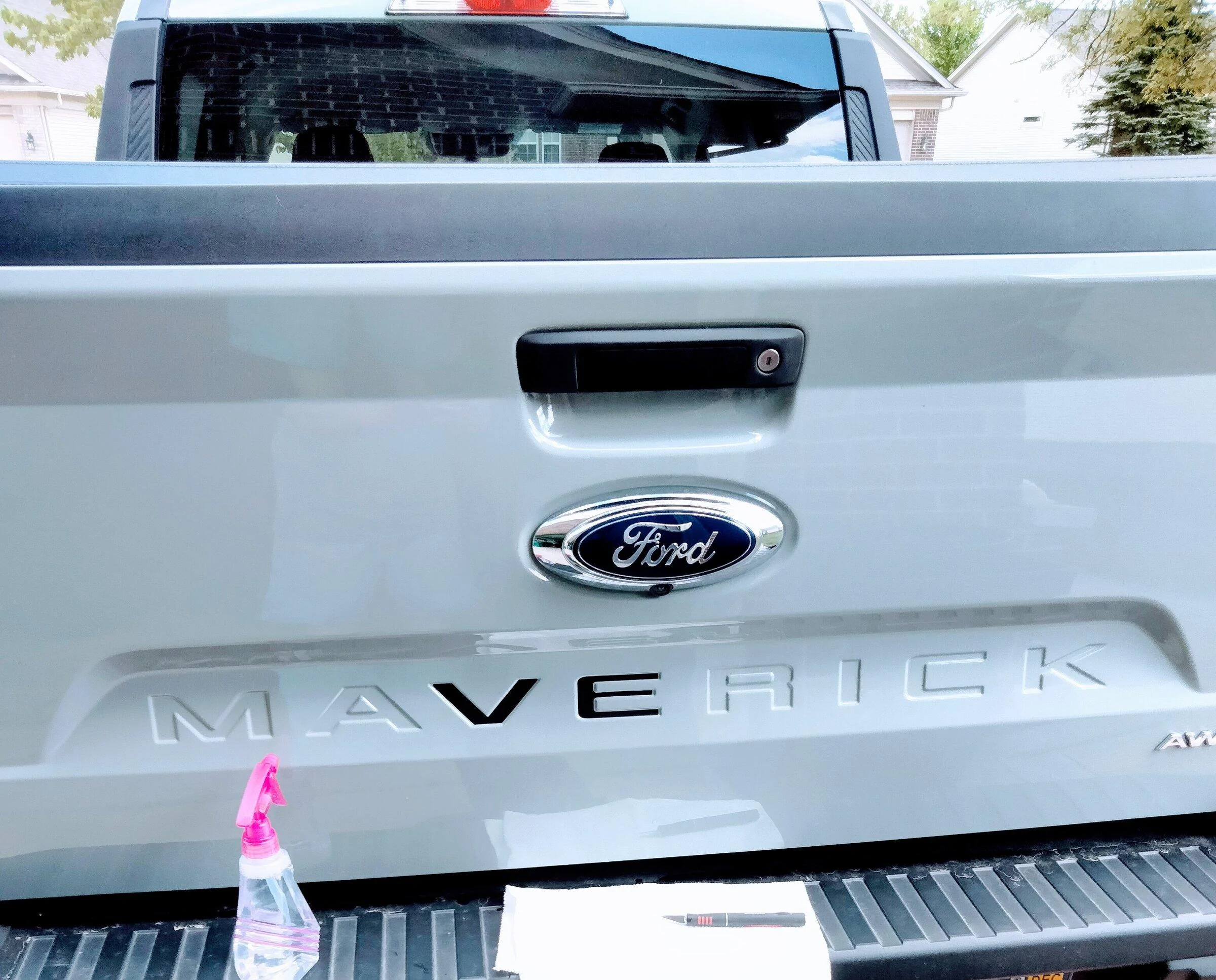 Ford Maverick Lettering on the Maverick stamp on the tailgate IMG_20220516_133445