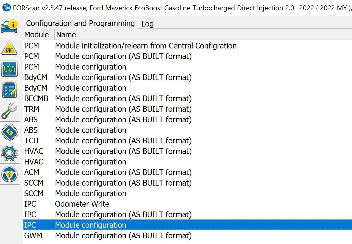 Ford Maverick Traffic Sign Recognition (TSR) FORScan mod (confirmed working) Screenshot 2022-05-18 114519