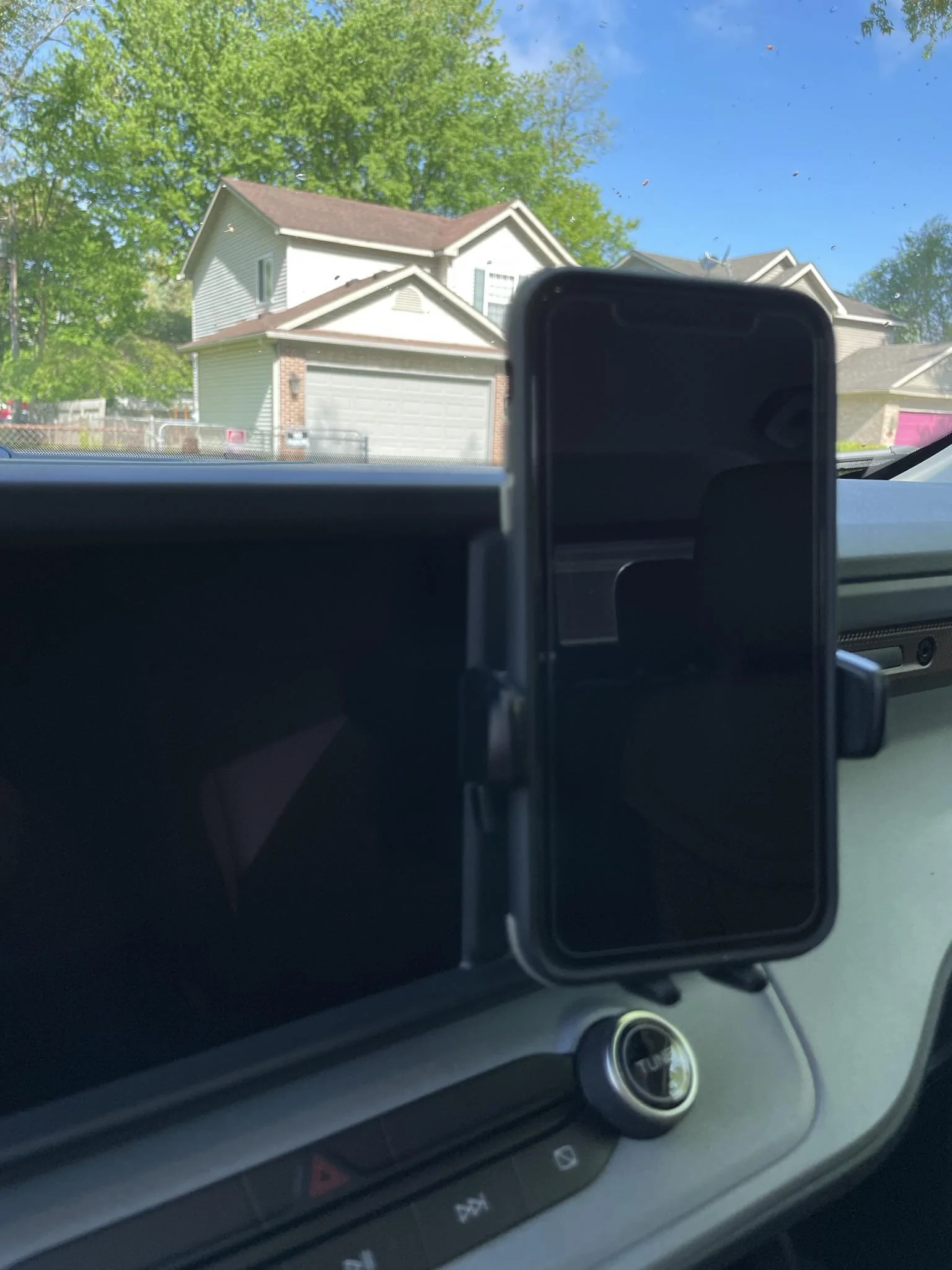 Ford Maverick FITS ball mount for phone holders IMG_1117