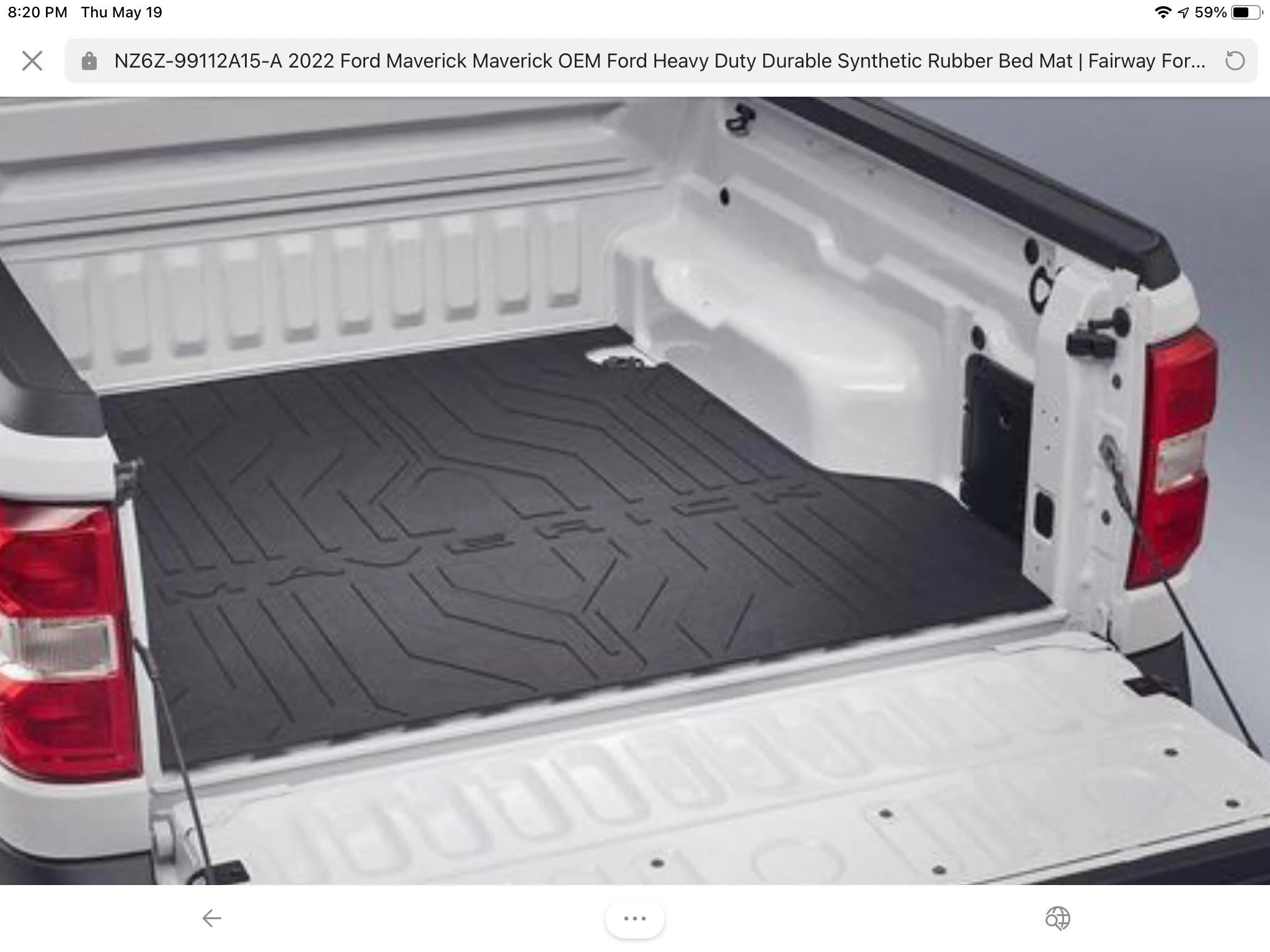Ford Maverick Bed Mat Misleading EEF15F1D-92CF-4E84-8966-164AA6DDE074