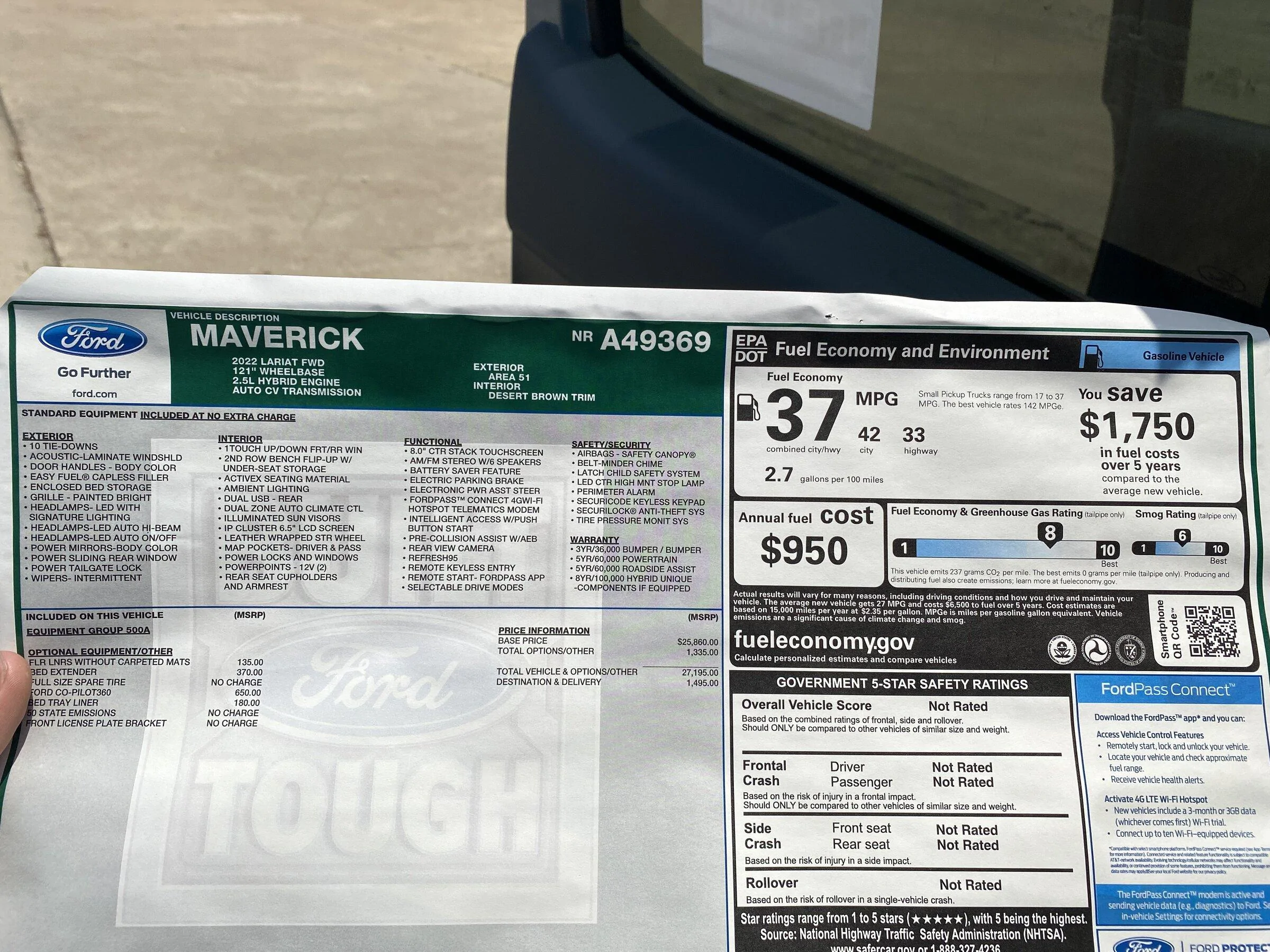 Ford Maverick There Are Still Some Great Ford Dealers Out There 06ACA500-6B20-44FC-B5DD-789D42BF036F