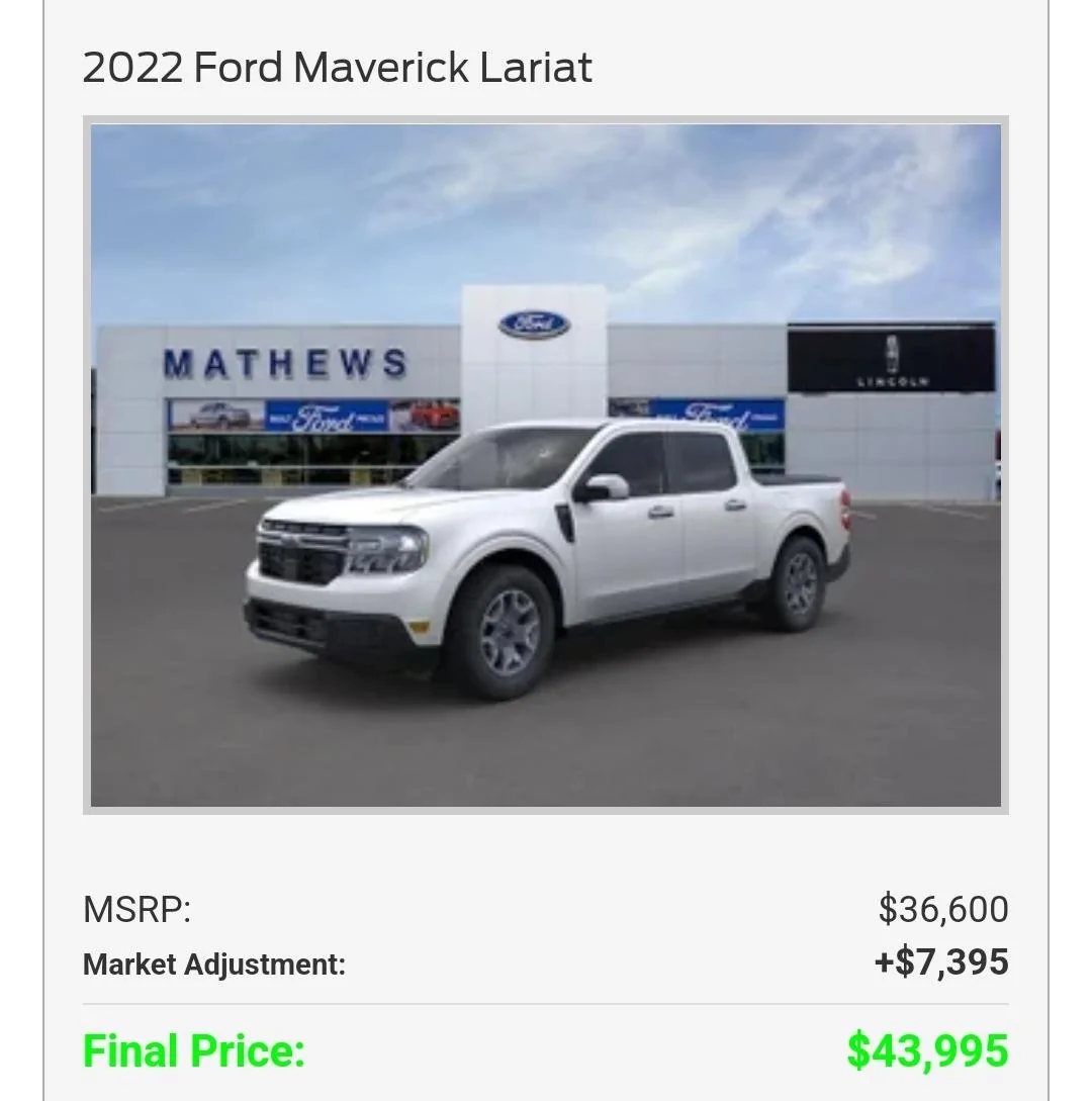Ford Maverick Maverick Lariat Screenshot_20220520-233135_Opera