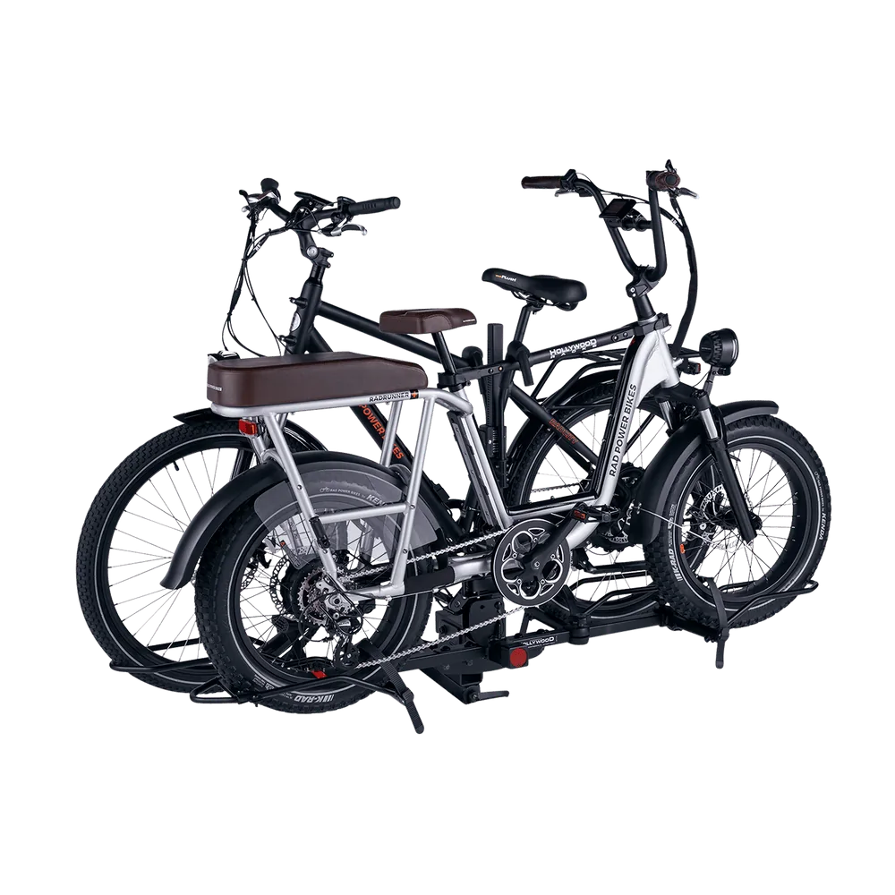 Ford Maverick 1up bike rack installed 200-00099_HollywoodRacksSportRiderHitch_twobikes_1000x
