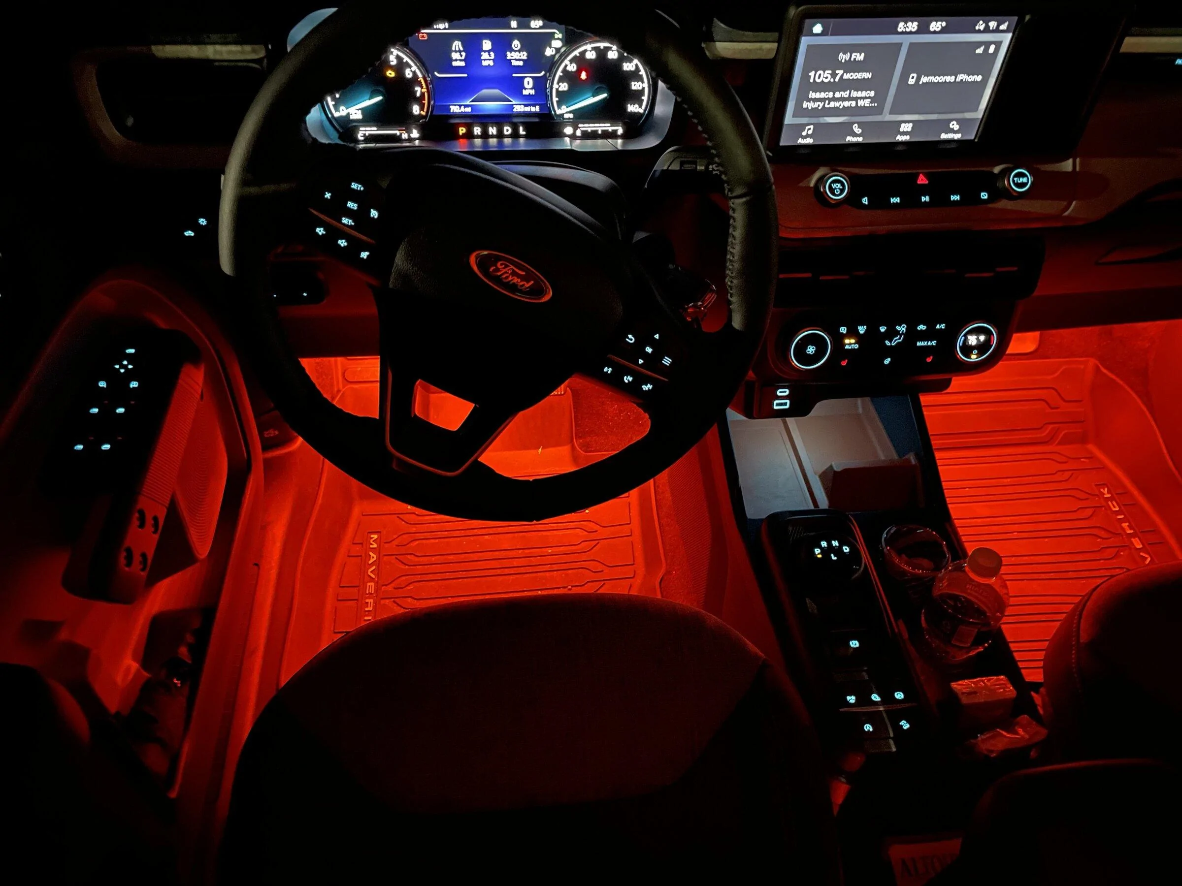 Ford Maverick Extending existing ambient lighting on XLT F0E656FF-9A08-4447-BFD1-80D9A2DA378D