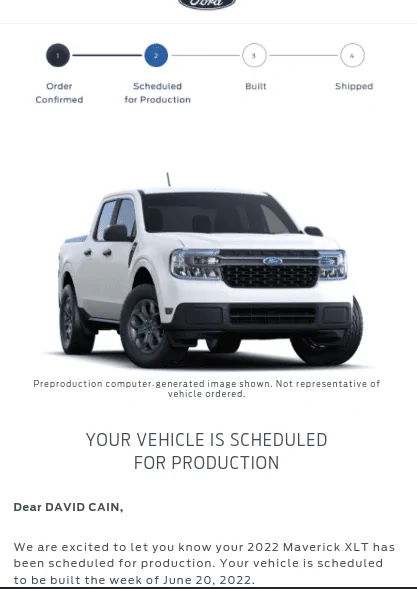 Ford Maverick October Hybrid Orders United 1653497957025