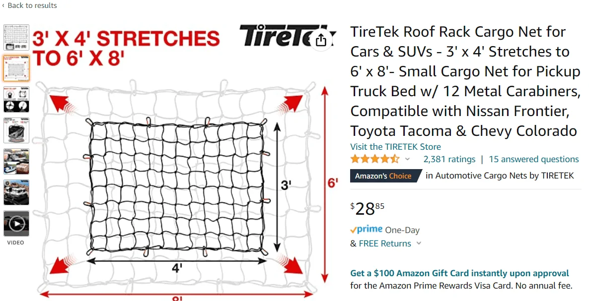 Ford Maverick Cargo net recommendation anyone? 1653501855590