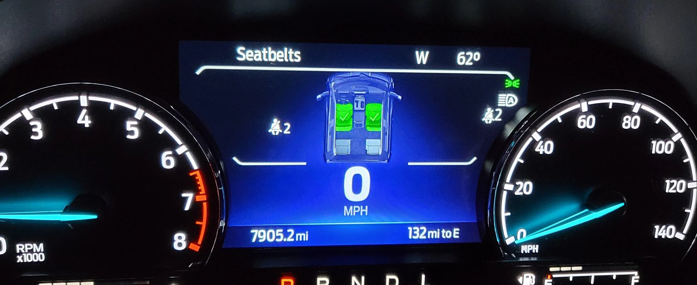 Ford Maverick Dash seat menu 20220525_215350
