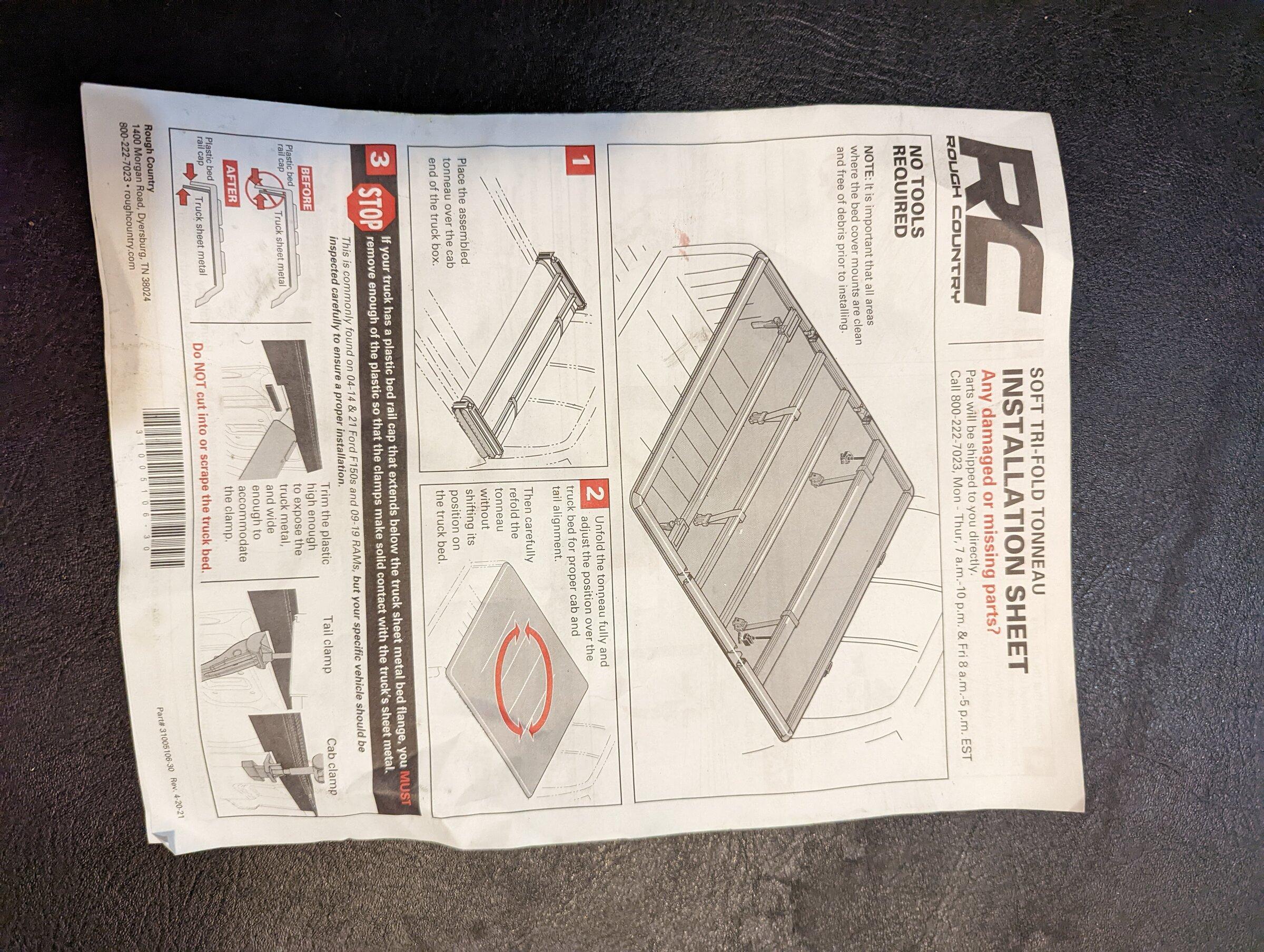 Ford Maverick Rough Country Soft Folding Tonneau Cover -- $180 OBO PXL_20220527_150821554
