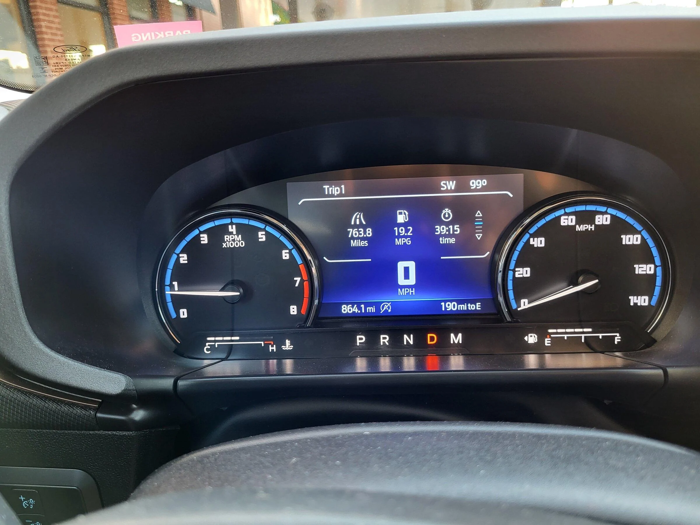 Ford Maverick Digital speedo font 20220527_192321