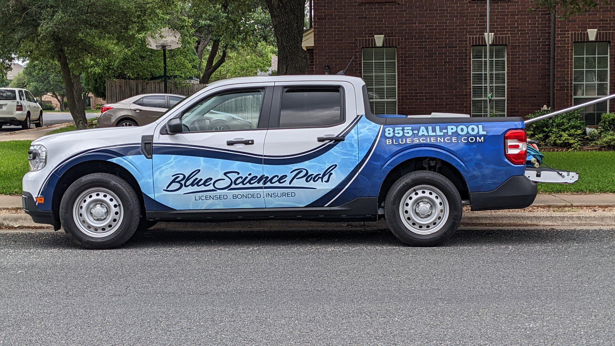 Ford Maverick Hard working fleet Maverick maverick pool company truck
