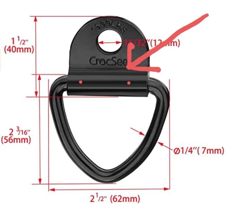 Ford Maverick Possible tie down solution for tailgate assist? CrocSee Bed Tie Down Anchor
