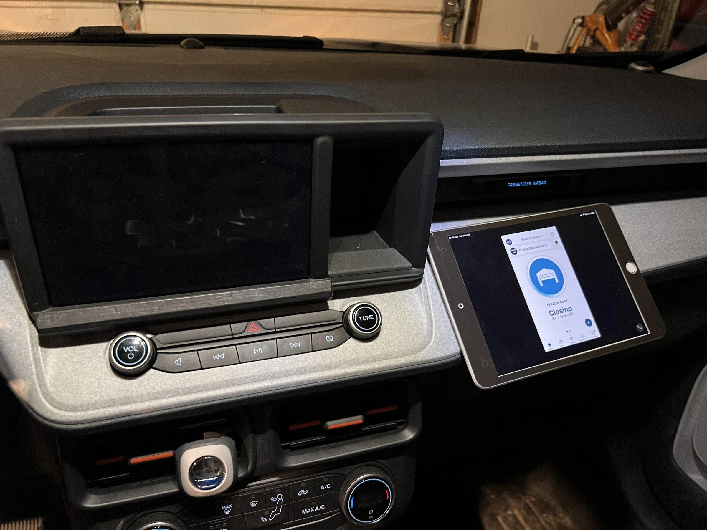 Ford Maverick Added ipad storage and 2nd spot 3F77A095-1256-44BF-9C8F-938F4A27D1C0