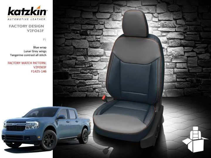 Ford Maverick Katzkins installed on XLT Lux seats V2FO63-12